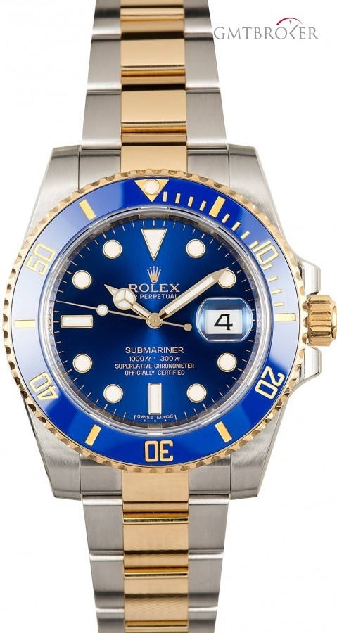 Rolex Submariner 116613LB Sunburst Blue Luminous Dial Dial 838531