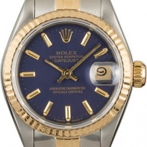 Rolex PreOwned  Datejust 69173 Blue Dial Dial 849698