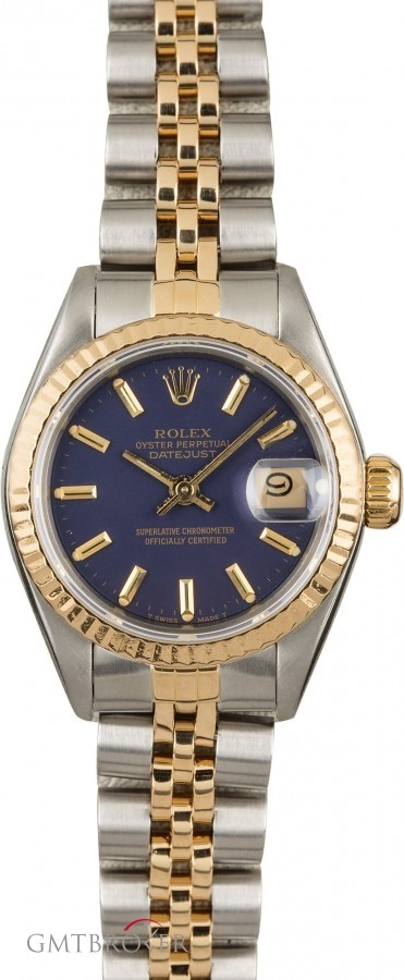 Rolex PreOwned  Datejust 69173 Blue Dial Dial 849698