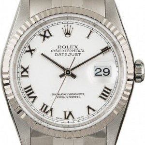 Rolex Used  DateJust 16234 White Roman Dial 16234 845698