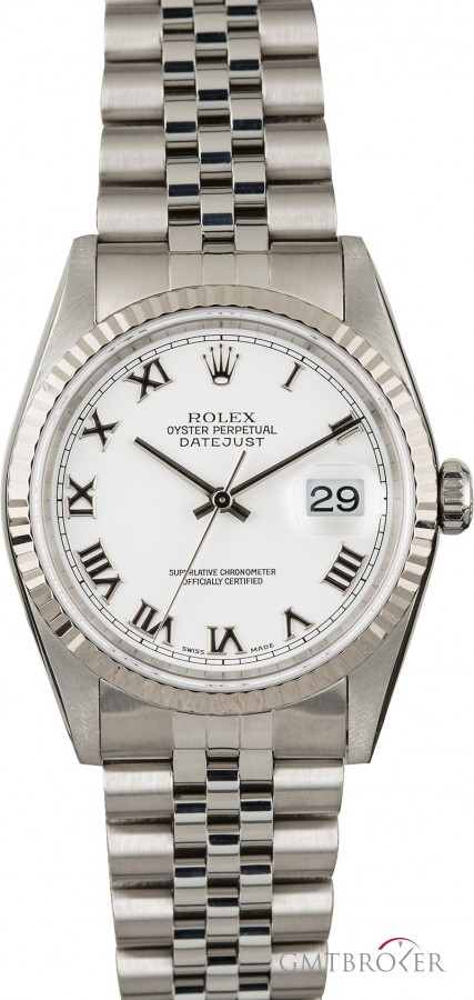 Rolex Used  DateJust 16234 White Roman Dial 16234 845698