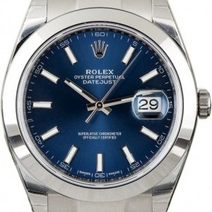 Rolex Unworn  Datejust 126300 Blue Dial Dial 826748