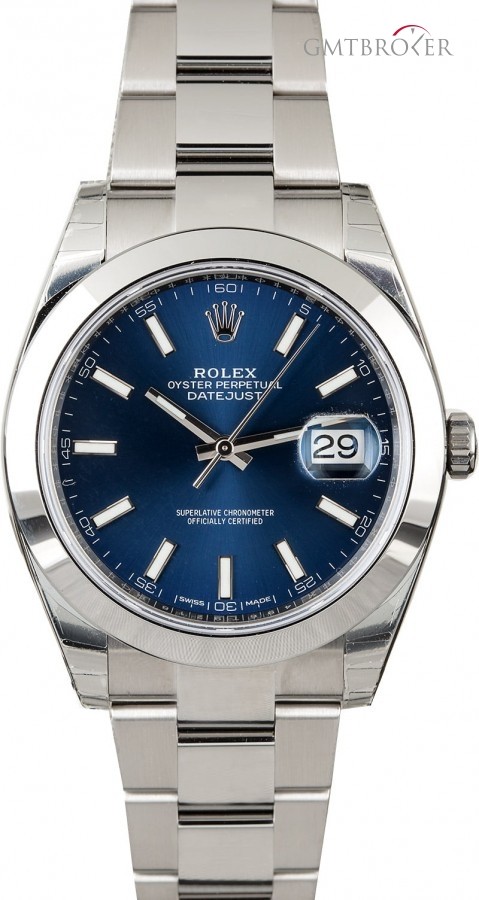 Rolex Unworn  Datejust 126300 Blue Dial Dial 826748