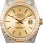 Rolex Used  Datejust 16233 Champagne Tapestry Index Dial