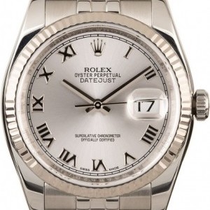 Rolex Used  Datejust 116234 Stainless Steel and White Go 116234 854099