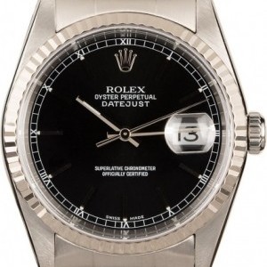 Rolex Used  Datejust 16234 Black Index Dial 16234 839095