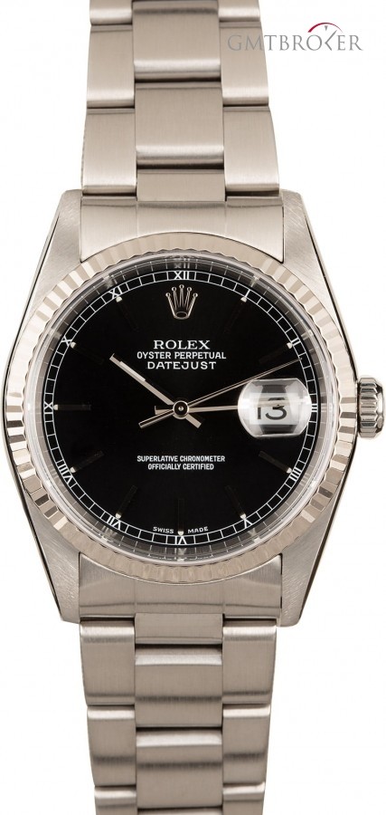 Rolex Used  Datejust 16234 Black Index Dial 16234 839095