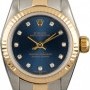 Rolex Used  Oyster Perpetual 67193 Blue Diamond Dial