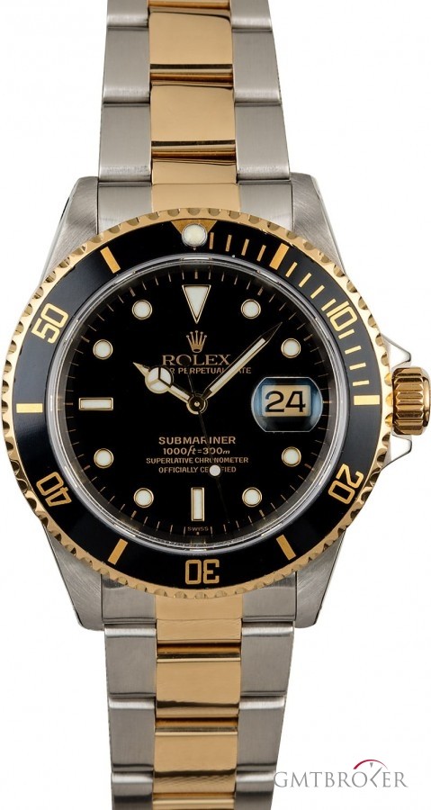 Rolex Used  Submariner 16613 Black Insert Insert 834604