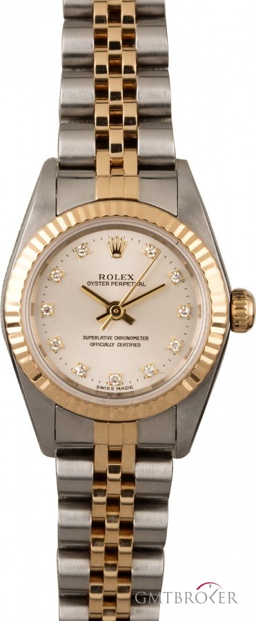Rolex Ladies Oyster Perpetual Diamond Dial 76193 76193 835198