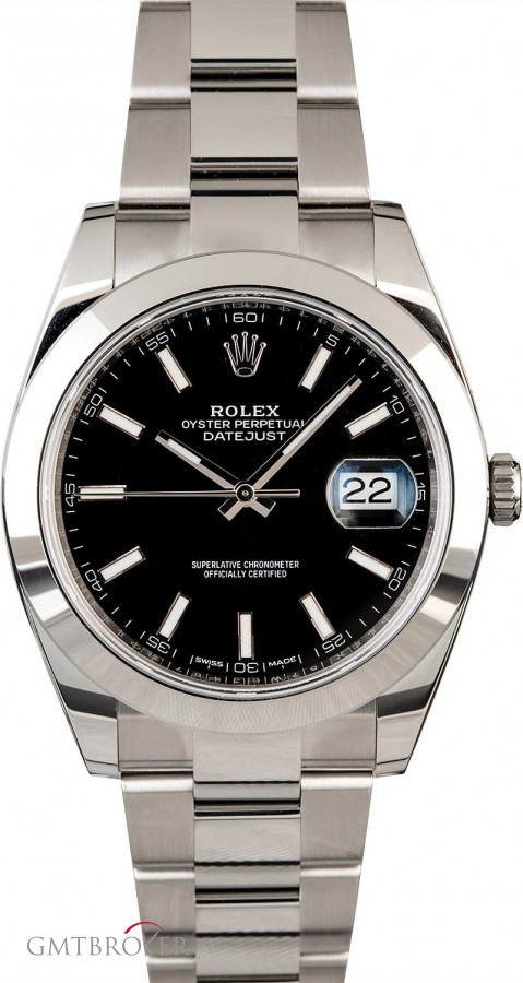 Rolex Mens  Datejust 126300 Black Dial Dial 791216