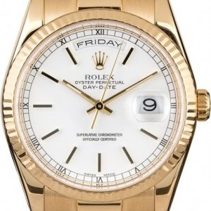Rolex Certified  President 118238 White Dial Dial 842718