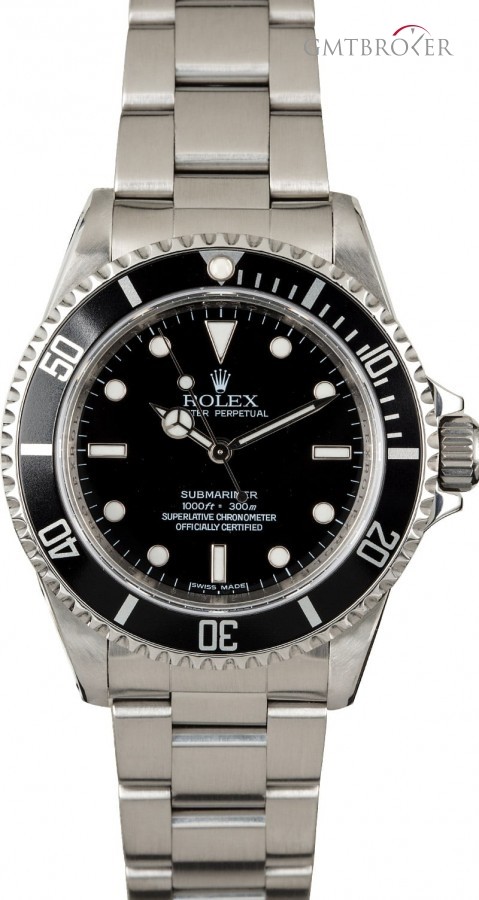 Rolex Submariner 14060 Serial Engraved No Date Date 836689