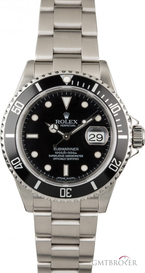 Rolex Used  Submariner 16610 Steel Diving Watch Watch 845095