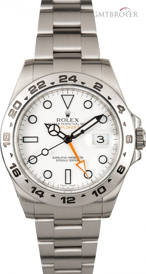 Rolex Certified  Explorer II Ref 216570 White Dial Dial 826871