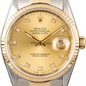 Rolex Mens  Datejust 16233 Diamond Markers Markers 833639