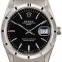 Rolex Date 15210 Black Dial Steel Oyster