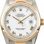 Rolex PreOwned  Datejust 16203 White Roman Dial
