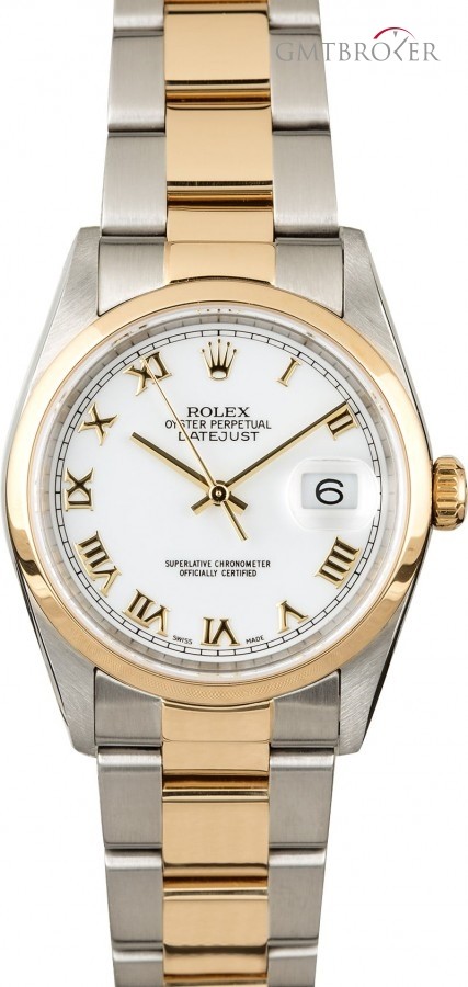 Rolex PreOwned  Datejust 16203 White Roman Dial 16203 836317