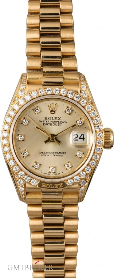 Rolex Ladies  Diamond President 69158 69158 836140