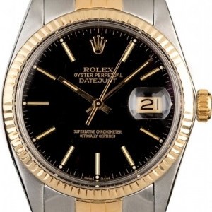 Rolex PreOwned  Datejust 16013 Black Dial 16013 788834