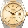 Rolex Used  Datejust 16013 Champagne Tapestry Index Dial
