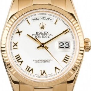 Rolex President Day-Date 118238 White Dial Dial 534557