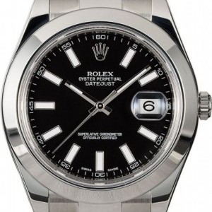 Rolex PreOwned  Datejust 116300 Black Index Dial 116300 842715
