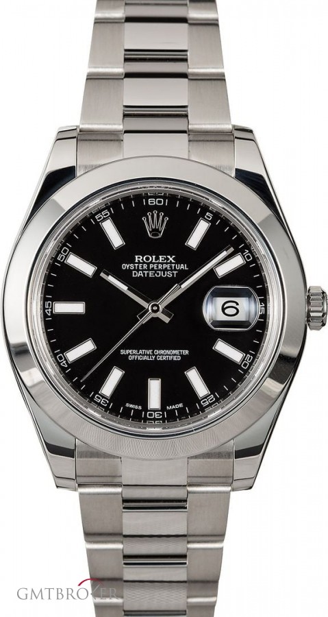 Rolex PreOwned  Datejust 116300 Black Index Dial 116300 842715