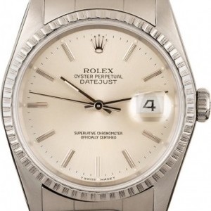 Rolex PreOwned  Datejust 16220 Silver Dial Dial 837289