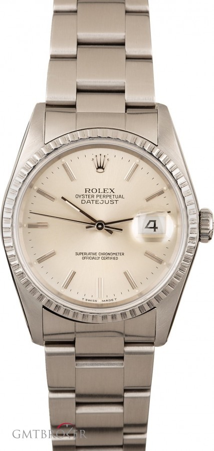 Rolex PreOwned  Datejust 16220 Silver Dial Dial 837289