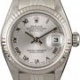 Rolex Used  Lady Datejust 79174 Rhodium Roman Dial