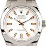 Rolex Milgauss 116400 White Dial with Orange Markers