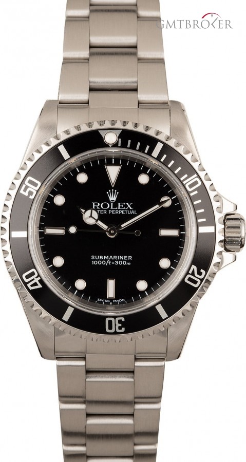 Rolex PreOwned  Submariner 14060 Black Luminous Dial Dial 837607