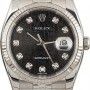 Rolex PreOwned  Datejust 116234 Black Jubilee Diamond Di