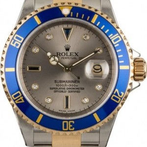 Rolex Submariner 16613T Serti Dial Two Tone Watch Watch 854042