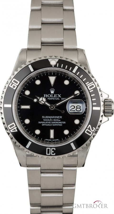 Rolex PreOwned  Submariner 16610T Serial Engraved Engraved 842691
