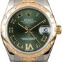 Rolex PreOwned  Datejust 178343 Olive Green Dial