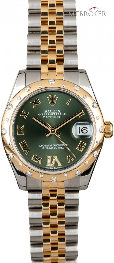 Rolex PreOwned  Datejust 178343 Olive Green Dial 178343 834874