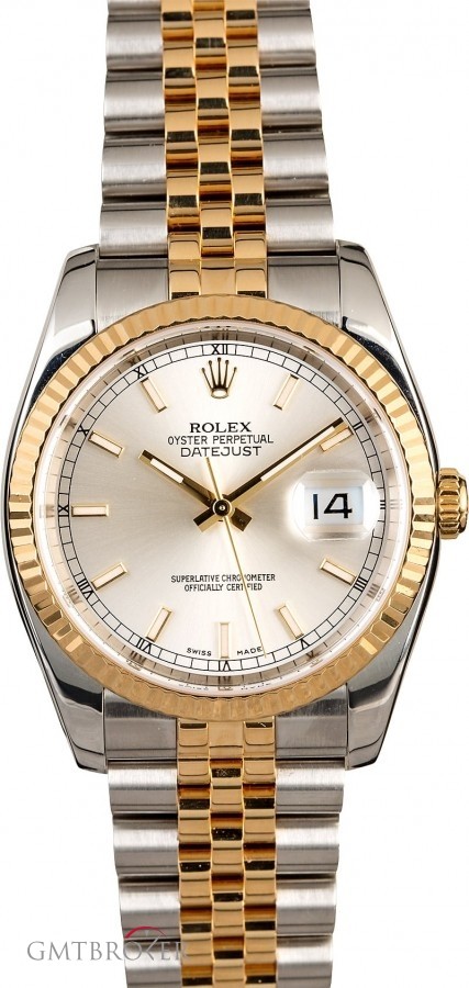 Rolex Pre Owned  Datejust 116233 Silver Dial Mens Watch Watch 854111