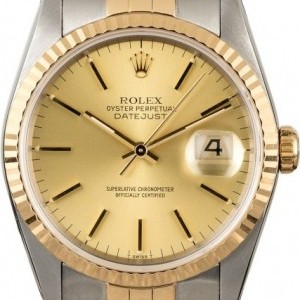 Rolex Datejust 16233 Champagne Dial Two Tone Watch Watch 834340