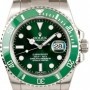 Rolex Mens  Submariner 116610LV Green Ceramic Bezel