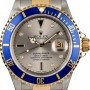 Rolex Two Tone  Submariner 16613 Slate Serti