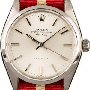 Rolex Vintage  Air-King 5500 Red Nato Strap Strap 834856