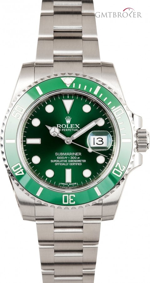 Rolex Certified PreOwned  Submariner 116610V Green Hulk 116610LV 809393