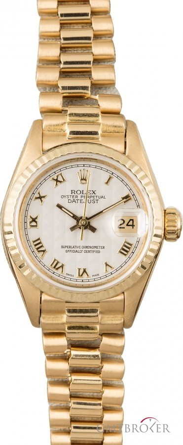 Rolex Used Ladies  Presidential 69178 Fluted Bezel Bezel 849224