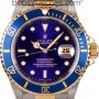 Rolex Used  Submariner Steel  Gold Blue Face 16613