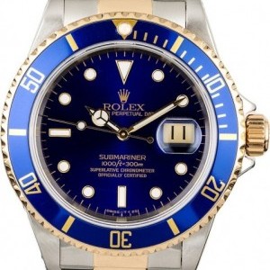 Rolex Used  Submariner 16613 Two Tone Tone 830588