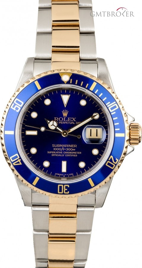 Rolex Used  Submariner 16613 Two Tone Tone 830588