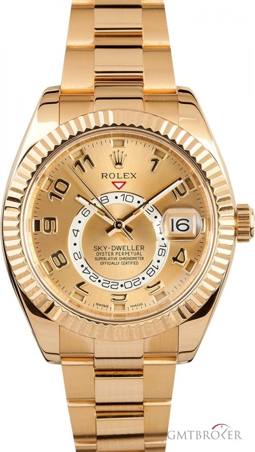 Rolex PreOwned  Sky-Dweller 326938 Yellow Gold Oyster 326938 853595